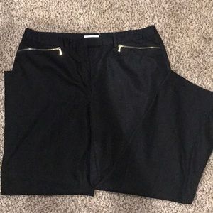 Calvin Klein Black Business/Casual Trouser Pants
